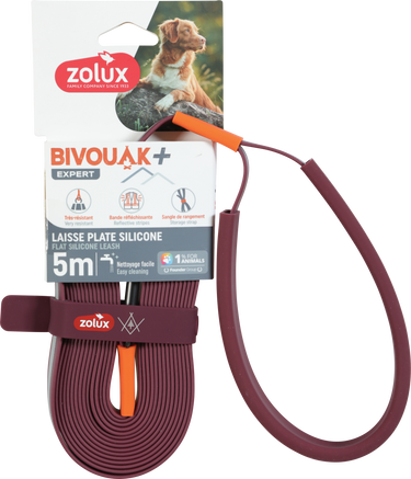 BVK Silicone Flat Lead Red, 5 m
